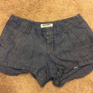 Blue casual cloth shorts